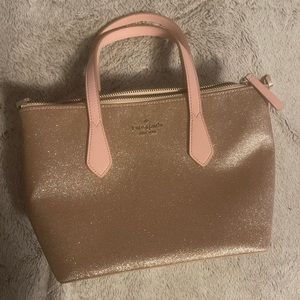 Pink sparkly Kate spade bag